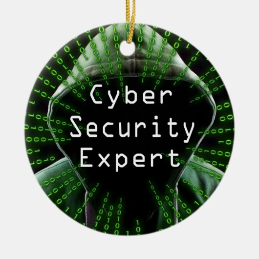 Cyber Security Business Expert Keramisch Ornament (Voorkant)