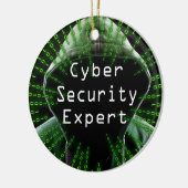 Cyber Security Business Expert Keramisch Ornament (Links)