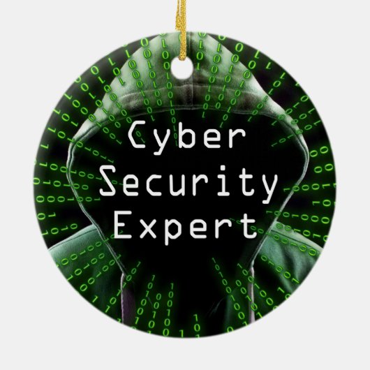 Cyber Security Business Expert Keramisch Ornament (Achterkant)