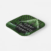 Cyber Security Business Expert Papieren Bordje (Gebogen)