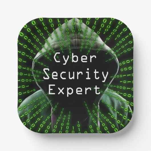 Cyber Security Business Expert Papieren Bordje (Voorkant)