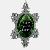 Cyber Security Business Expert Tin Sneeuwvlok Ornament (Links)
