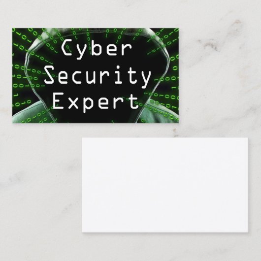Cyber Security Business Expert Visitekaartje (Voorkant / Achterkant)