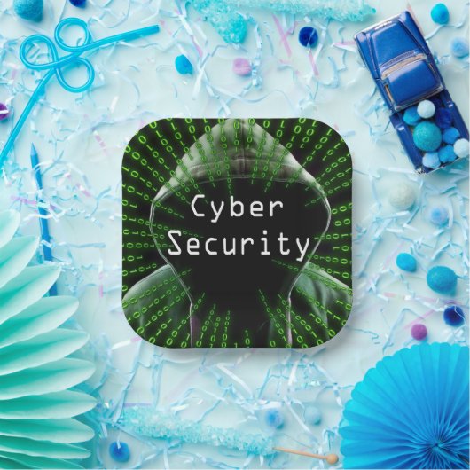 Cyber Security Business Papieren Bordje (Feest)