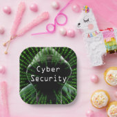 Cyber Security Business Papieren Bordje (Feest)