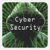 Cyber Security Business Vierkante Sticker (Voorkant)