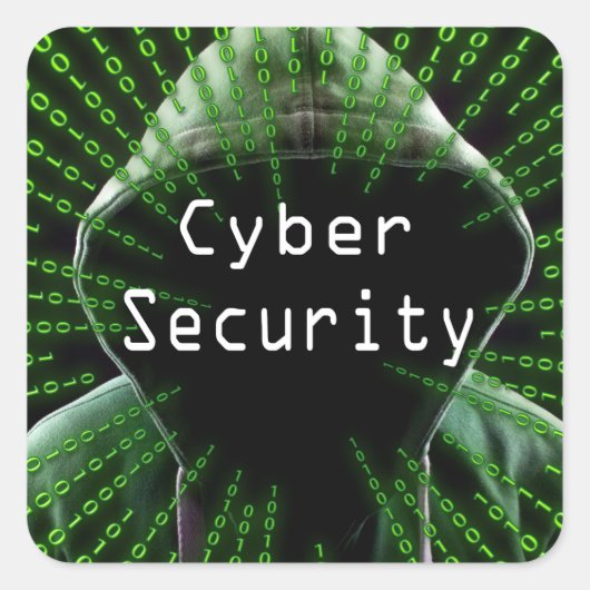 Cyber Security Business Vierkante Sticker (Voorkant)