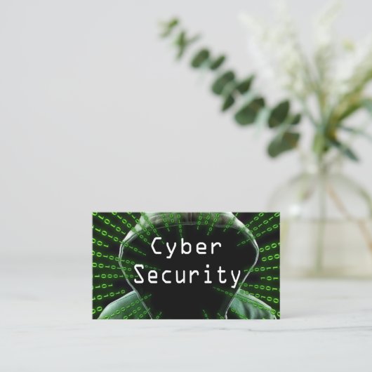 Cyber Security Business Visitekaartje (Staand voorkant)