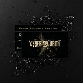 Cyber Security Data Internet Analyst Modern Gold Visitekaartje