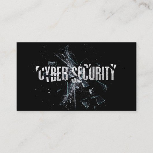 Cyber Security Data Modern Professional Minimalist Visitekaartje (Voorkant)