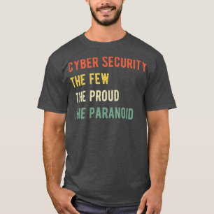 cyber security de paar trotse paranoïde i t-shirt