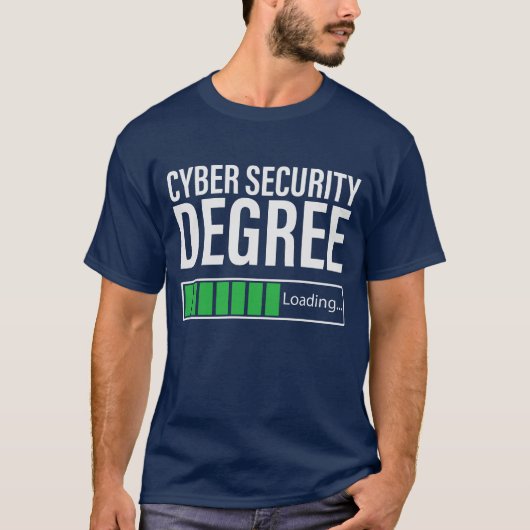 Cyber Security Degree Loading, specialist  T-shirt (Voorkant)