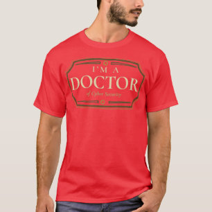 Cyber Security Doctorate Grage PhD Afstuderen Gif T-shirt