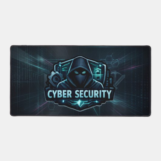 Cyber Security Elite Hacker XXL Desk Mat  Mousepad (Voorkant)