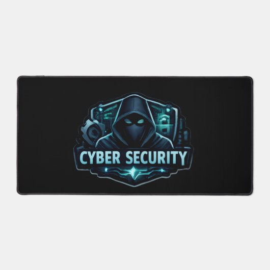 Cyber Security Elite Hacker XXL Desk Mat  Mousepad (Voorkant)