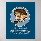 Cyber Security Engineer is geen stressvolle baan Poster (Voorkant)