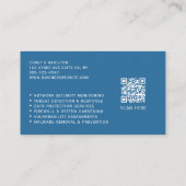 Cyber Security Engineer Service QR Code Visitekaartje (Achterkant)