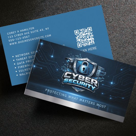 Cyber Security Engineer Service QR Code Visitekaartje