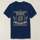 Cyber Security Engineer Superpower Job G T-shirt (Design voorkant)