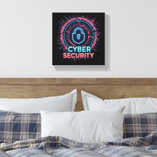Cyber Security Expert Canvas Muurkunst (Insitu (Slaapkamer))