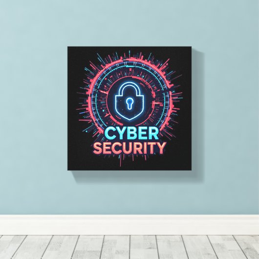 Cyber Security Expert Canvas Muurkunst (Insitu (Houten vloer))