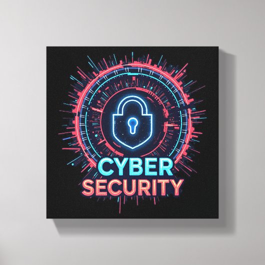Cyber Security Expert Canvas Muurkunst (Voorkant)