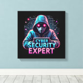Cyber Security Expert Canvas Muurkunst (Insitu (Houten vloer))