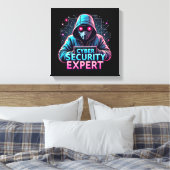 Cyber Security Expert Canvas Muurkunst (Insitu (Slaapkamer))