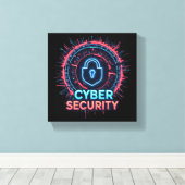Cyber Security Expert Canvas Muurkunst Afdruk (Insitu (Houten vloer))