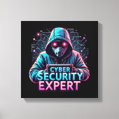 Cyber Security Expert Canvas Muurkunst Afdruk (Voorkant)