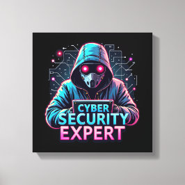 Cyber Security Expert Canvas Muurkunst Afdruk