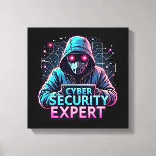 Cyber Security Expert Canvas Muurkunst Afdruk