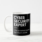 Cyber Security Expert Funny Gezegde Koffiemok (Links)