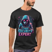Cyber Security Expert Mannen Tech T-shirt (Voorkant)
