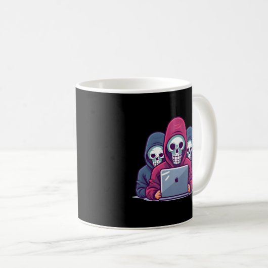 Cyber Security Expert voor White Hacker en Cyber W Koffiemok (Voorkant rechts)