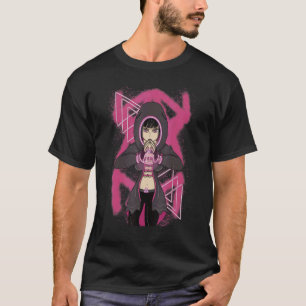 Cyber Security Girl Computer Hacker Cryptografie H T-shirt