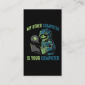 Cyber Security Hacker Computer Admin Programmer Visitekaartje (Voorkant)