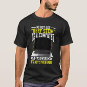 Cyber Security Hacker en Cyber Security Profession T-shirt (Voorkant)