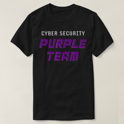 Cyber Security Paarse Team Ethische Hacker Cybercr T-shirt (Design voorkant)