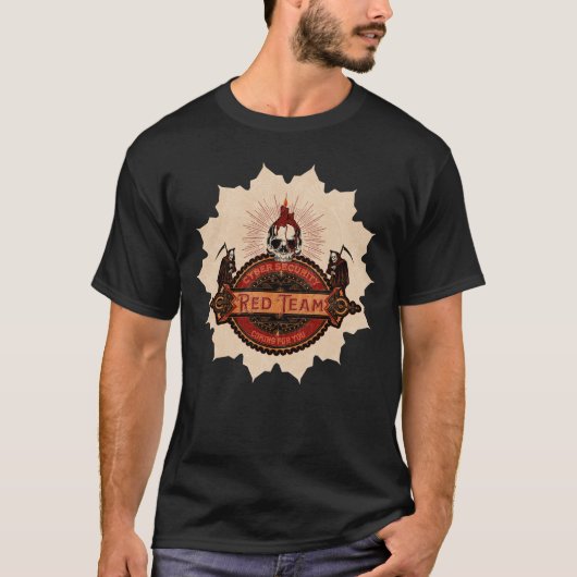 Cyber Security Red Team Reaper T-shirt (Voorkant)