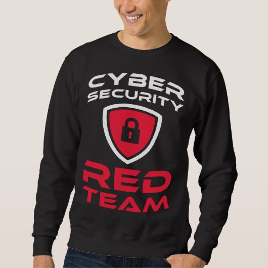 Cyber Security Red Team voor alle computerliefhebb Trui (Voorkant)
