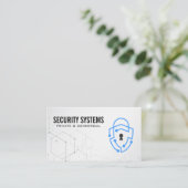 Cyber Security Shield Logo Visitekaartje (Staand voorkant)