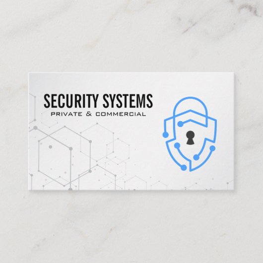 Cyber Security Shield Logo Visitekaartje (Voorkant)