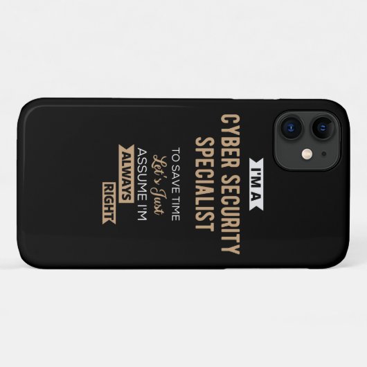 Cyber Security Specialist Case-Mate iPhone Case (Achterkant (horizontaal))