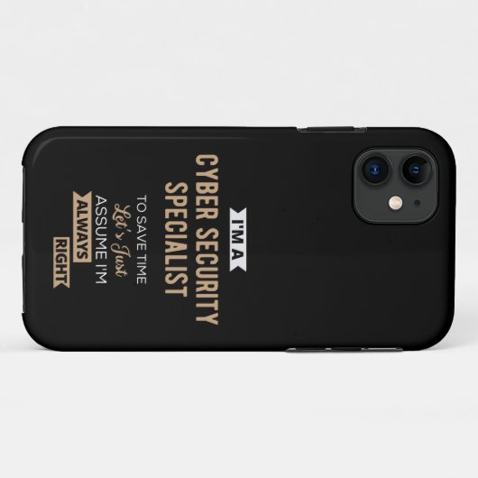 Cyber Security Specialist Case-Mate iPhone Case (Achterkant (horizontaal))