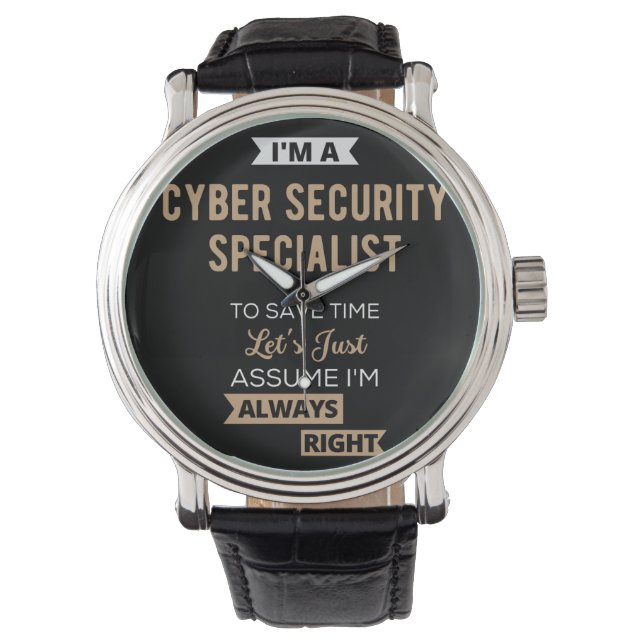 Cyber Security Specialist Horloge (Voorkant)