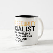 Cyber Security Specialist Know Tweekleurige Koffiemok (Voorkant rechts)