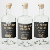 Cyber Security Specialist Likeurfles Etiket (Flessen)