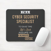 Cyber Security Specialist Muismat (Met muis)