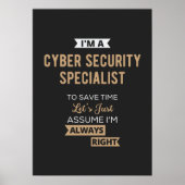 Cyber Security Specialist Poster (Voorkant)